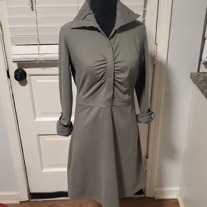 TEHAMA Charcoal Long Sleeve Dress